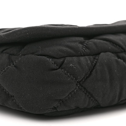 Chanel Jersey Bubble Quilt Flap Black 9 of 10