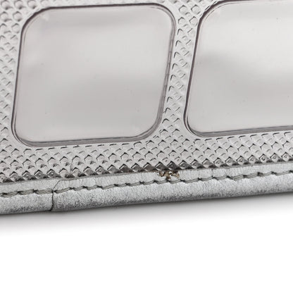 Chanel Vinyl Large Ice Cube Flap Silver 14 of 15