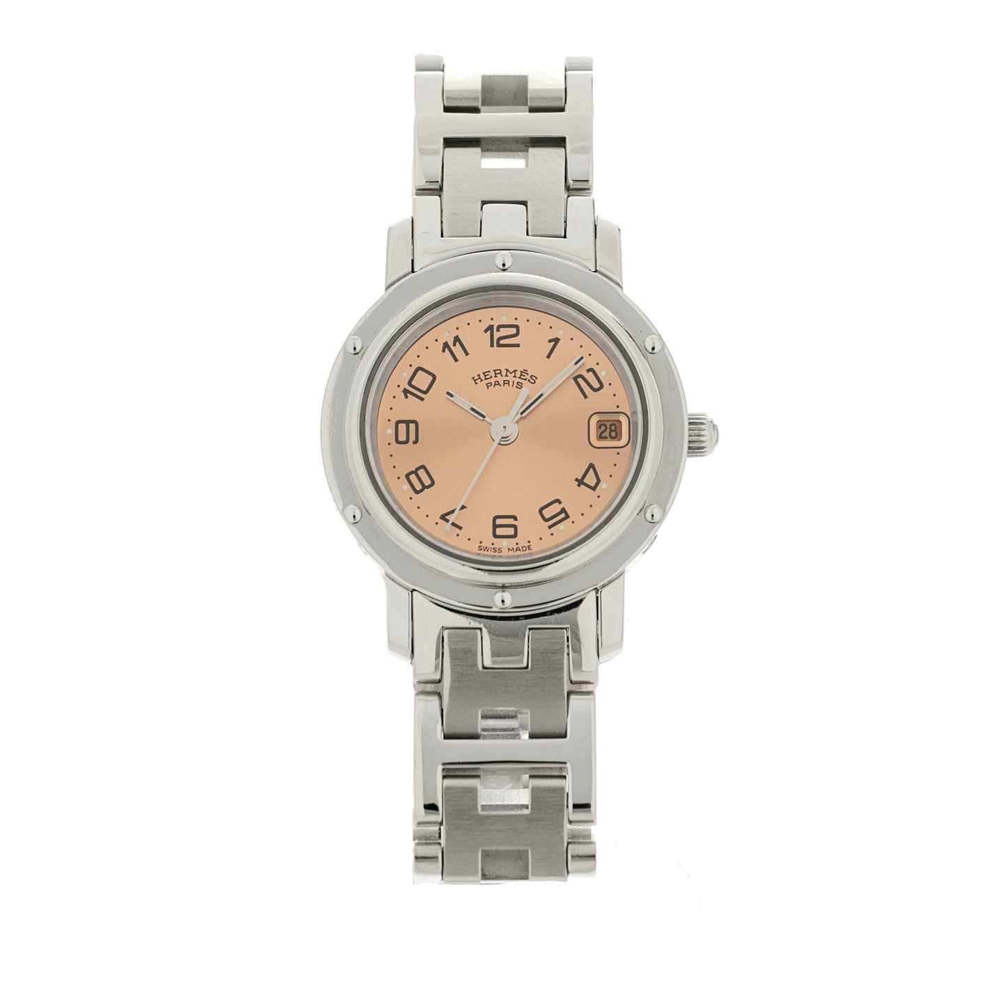 Stainless Steel 24mm Clipper Quartz Watch Pink