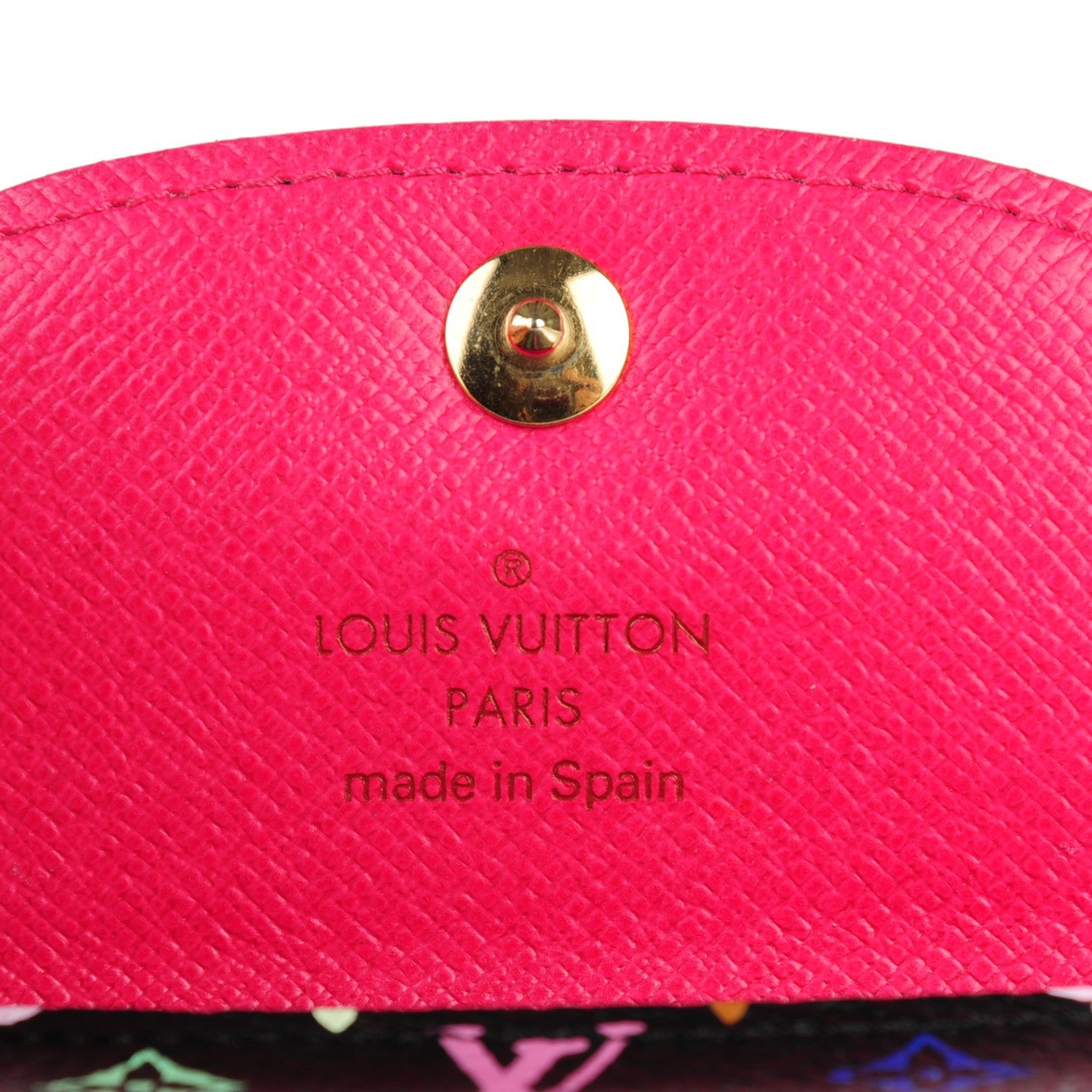 Louis Vuitton Monogram Multicolor Business Card Holder Black Grenade 5 of 6