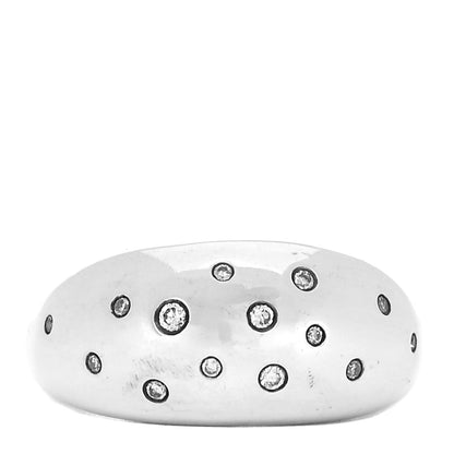 David Yurman Sterling Silver Diamond Dome Ring 54 7 1 of 4