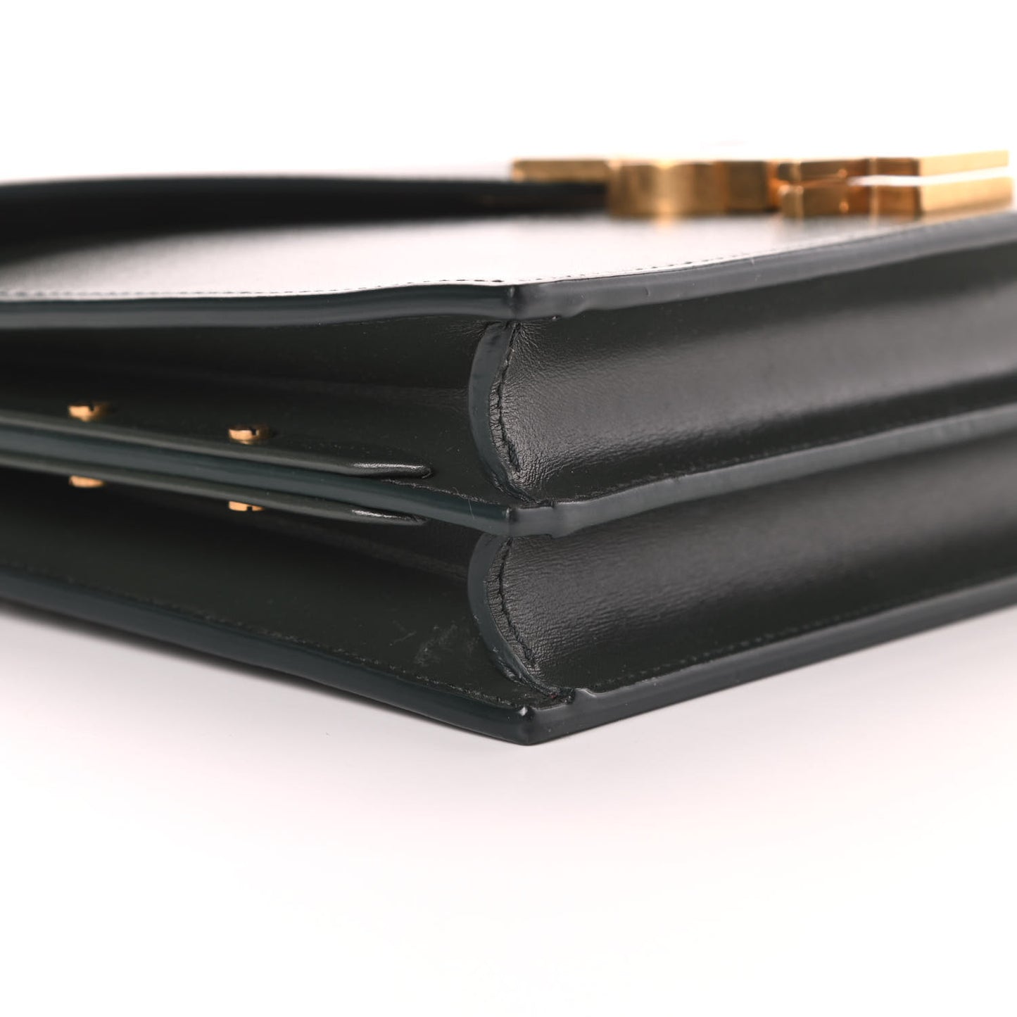 Smooth Calfskin Monogram Cassandra Clasp Bag Dark Green
