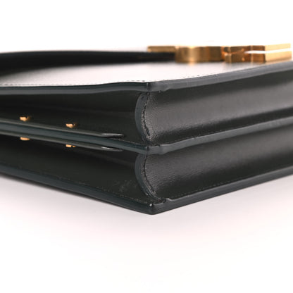 Saint Laurent Smooth Calfskin Monogram Cassandra Clasp Bag Dark Green 9 of 15
