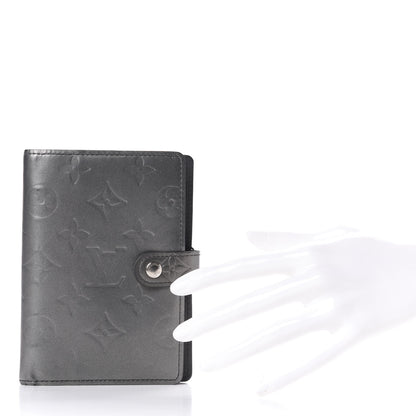 Louis Vuitton Mat Monogram Small Ring Agenda Cover Black 2 of 9