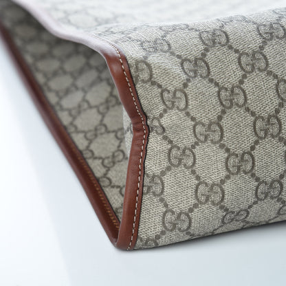 Gucci GG Plus Monogram Medium Signature Web Loop Vertical Tote Brown 8 of 9