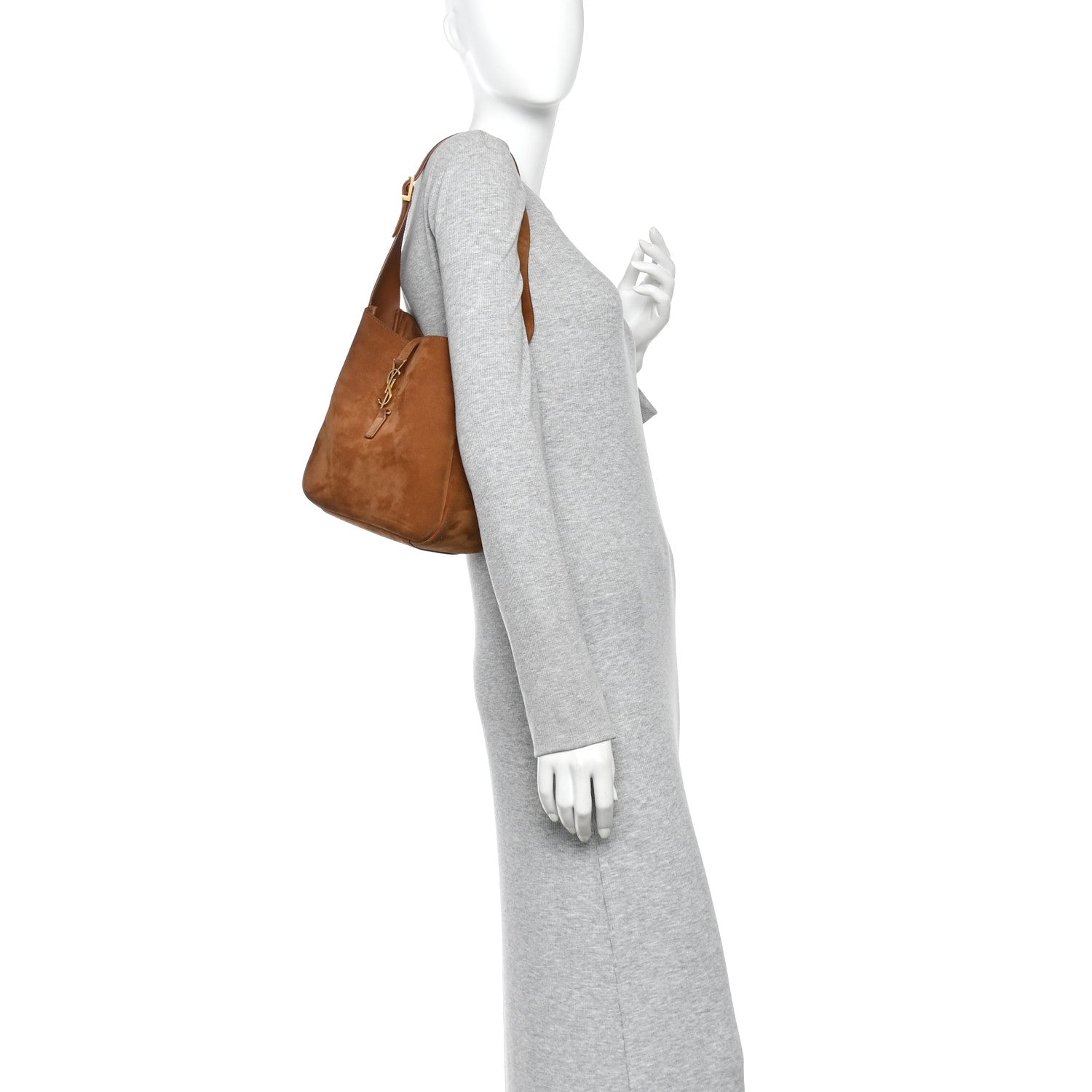 Saint Laurent Suede Small Le 5 A 7 Soft Hobo Snuff 2 of 11