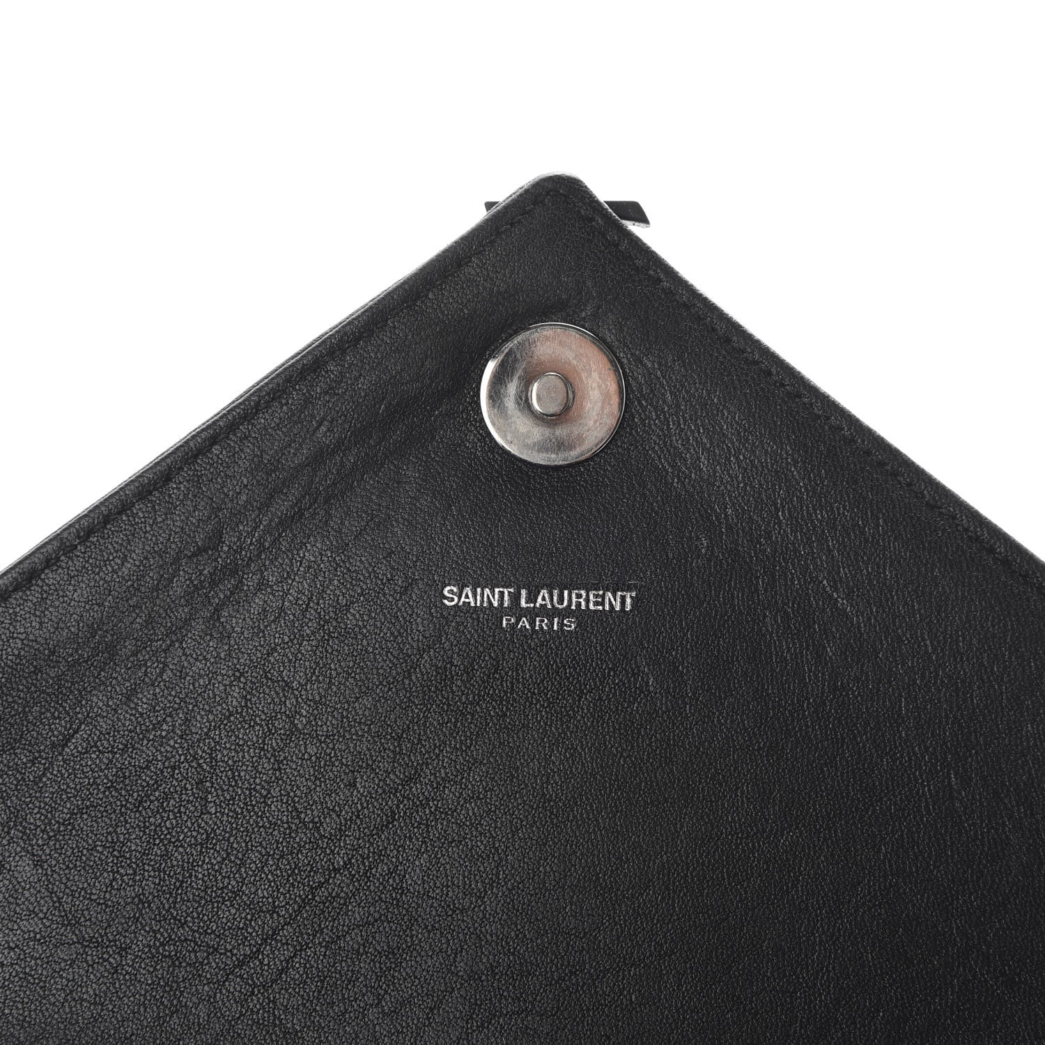 Saint Laurent Sheepskin Matelasse Chevron Monogram Monochrome Medium College Bag Black 8 of 12
