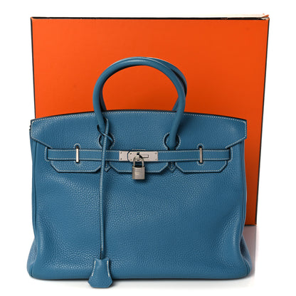 Hermes Togo Birkin 35 Blue Jean 40 of 40