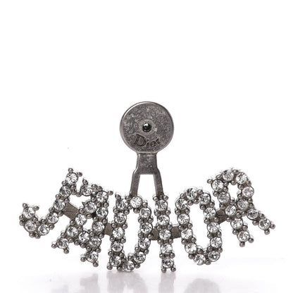 Christian Dior Palladium Crystal J'adior Earrings 5 of 5