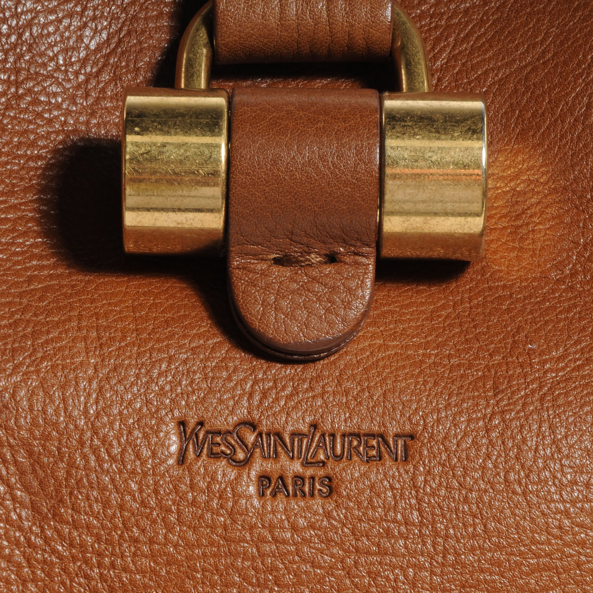 Saint Laurent Leather Oversized MUSE Brown 10 of 10