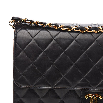 Chanel Lambskin Quilted Medium Single Flap Black 11 of 21