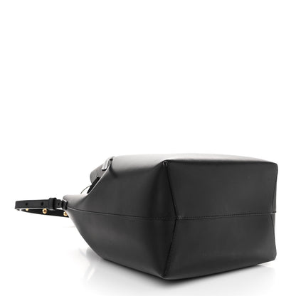 Mansur Gavriel Vegetable Tanned Calfskin Bucket Bag Black Ballerina 5 of 10