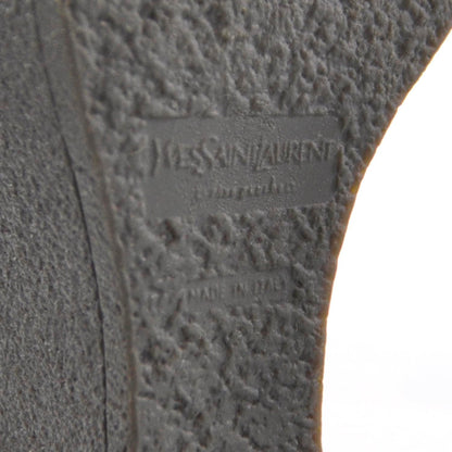 Saint Laurent Leather Wedge Boots 36 Black 5 of 5