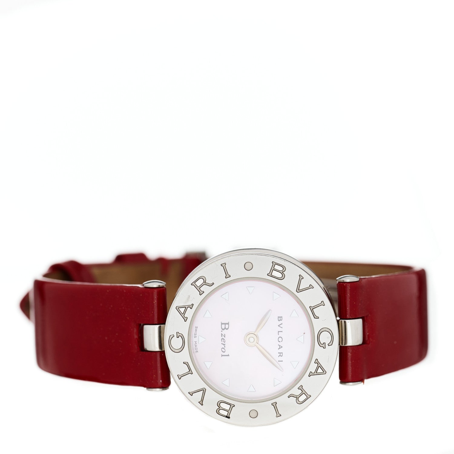 Bulgari Stainless Steel Calfskin Mother of Pearl 22mm B.Zero1 Quartz Watch 2 of 4
