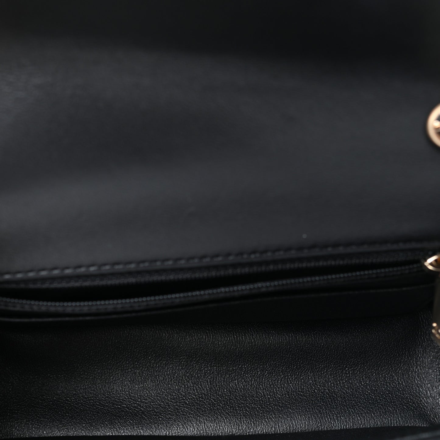 Lambskin Quilted Mini Rectangular Flap Black