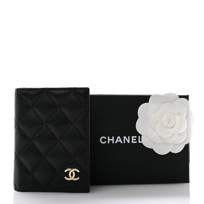 Chanel Caviar Quilted Card Holder Wallet Black 9 of 9