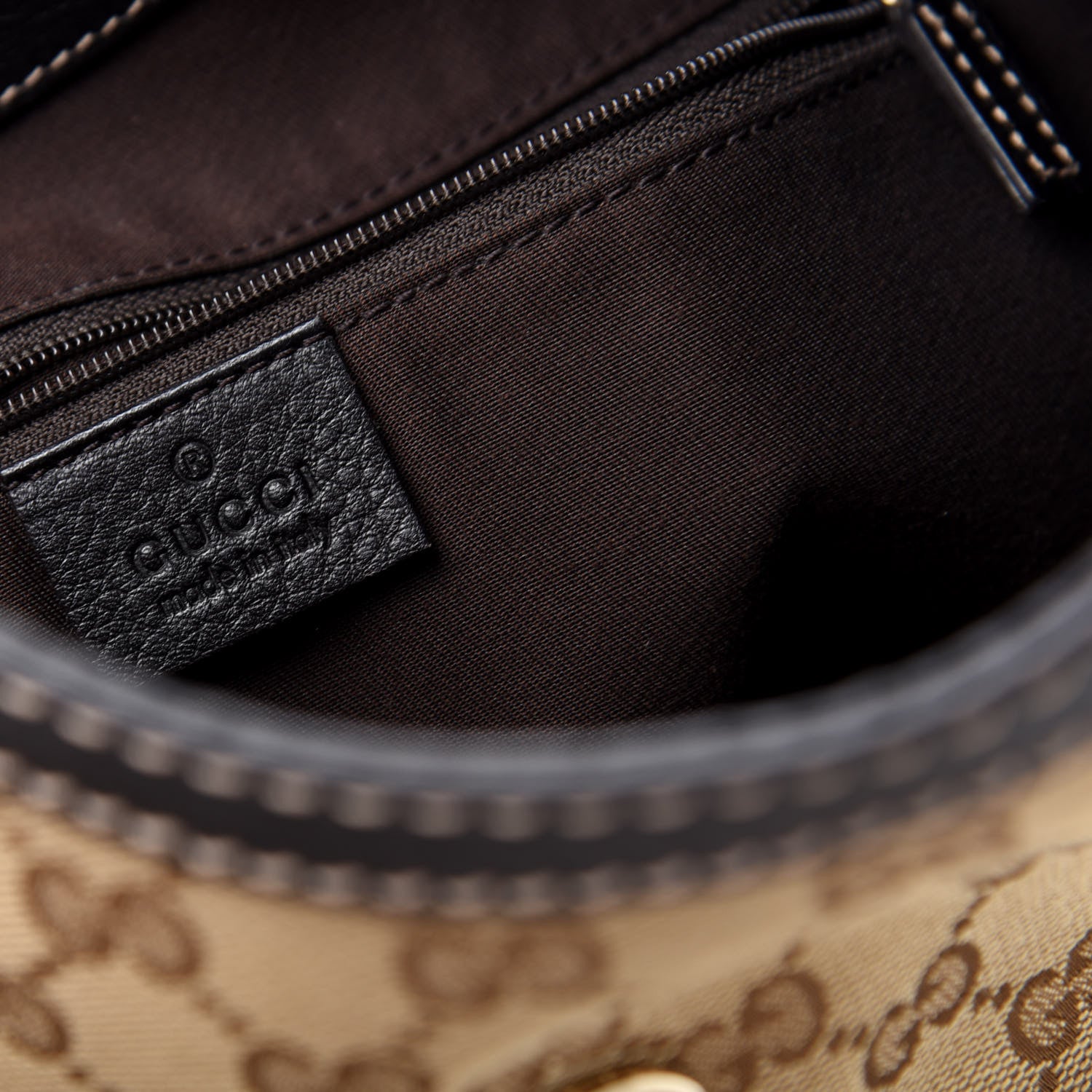 Gucci Monogram Large New Ladies Web Hobo Dark Brown 8 of 9