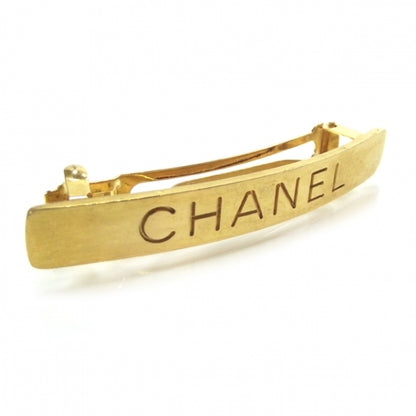 Chanel Gold Logo Hair Clip Barrette 1 of 4