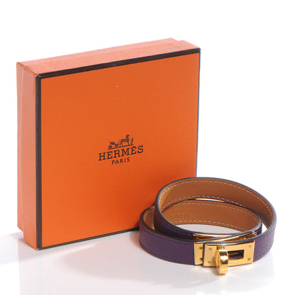 Hermes Swift Kelly Double Tour Bracelet M Ultraviolet 7 of 7
