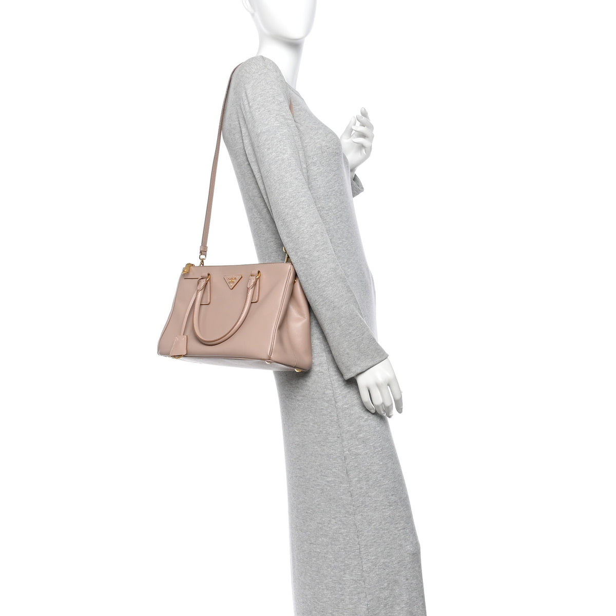 Saffiano Small Galleria Double Zip Tote Cammeo