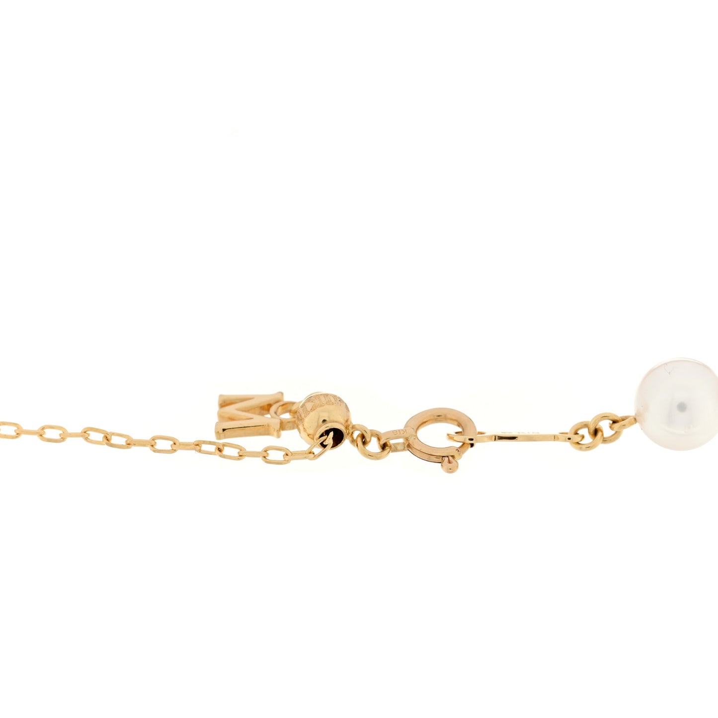 18K Yellow Gold Akoya Pearl 6mm Station Bracelet
