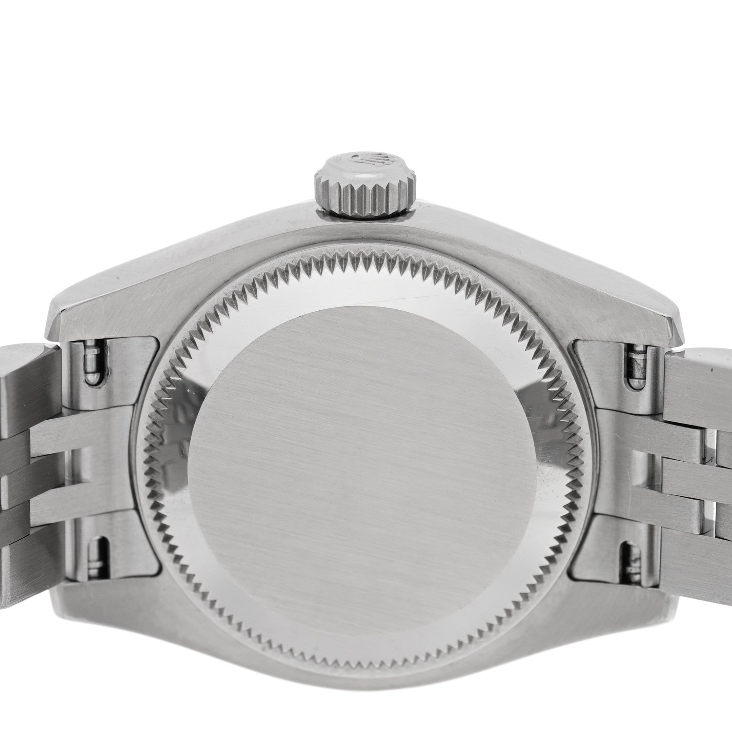 Rolex Stainless Steel 18K White Gold Diamond 26mm Oyster Perpetual Datejust Watch Black 179174 4 of 4