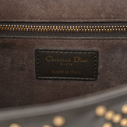 Christian Dior Lambskin Cannage Studded Large Dioraddict Flap Bag Brown 6 of 12