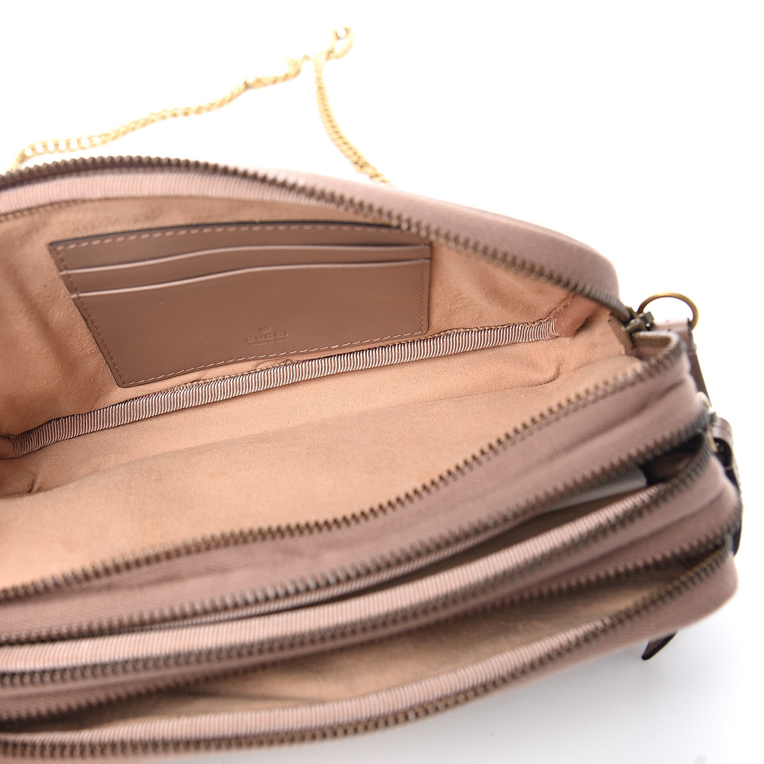 Gucci Calfskin Matelasse Mini GG Marmont Chain Crossbody Bag Porcelain Rose 4 of 12