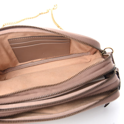 Gucci Calfskin Matelasse Mini GG Marmont Chain Crossbody Bag Porcelain Rose 4 of 12