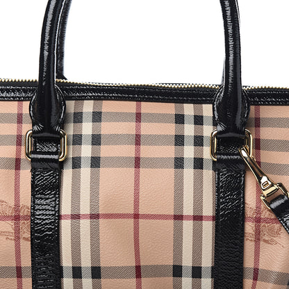 Burberry Haymarket Check Large Chatton Tote Black 9 of 9