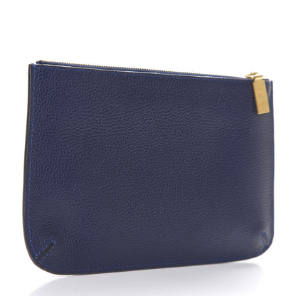 Alexander McQueen Calfskin Zipped Pouch Navy 2 of 7