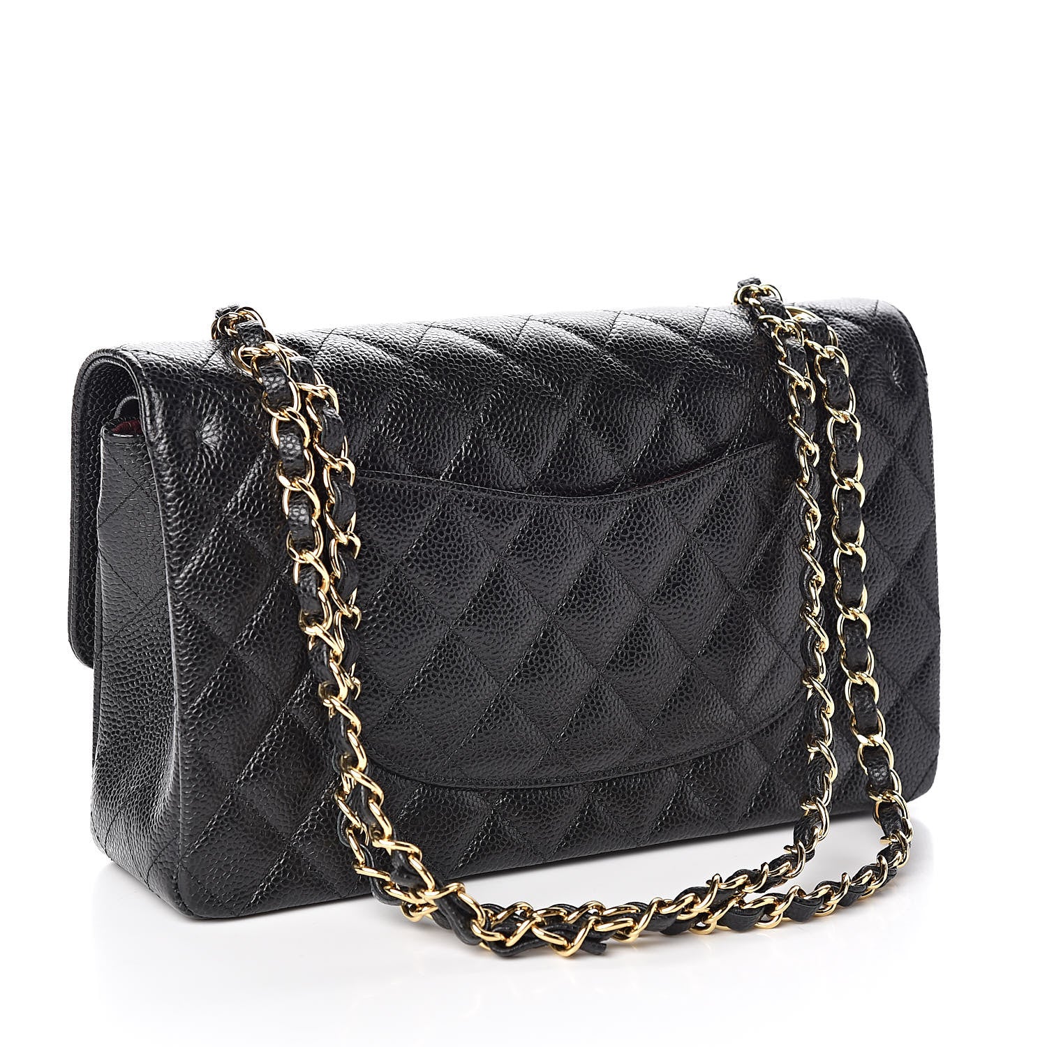 Chanel Caviar Quilted Medium Double Flap Black 3 of 10