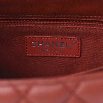 Chanel Caviar Quilted Mini Coco Handle Flap Dark Red 6 of 12