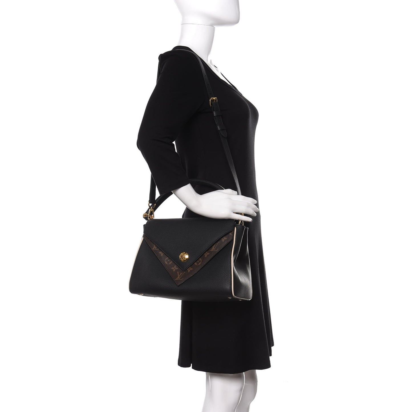 Monogram Double V Black