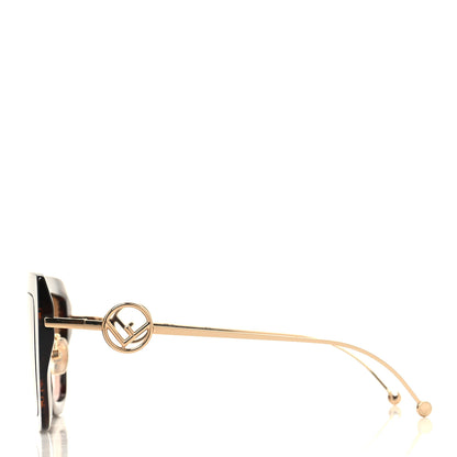 Fendi Acetate Metal F is Fendi FF Square Cat Eye Sunglasses FF 0424/F/S Havana 3 of 7