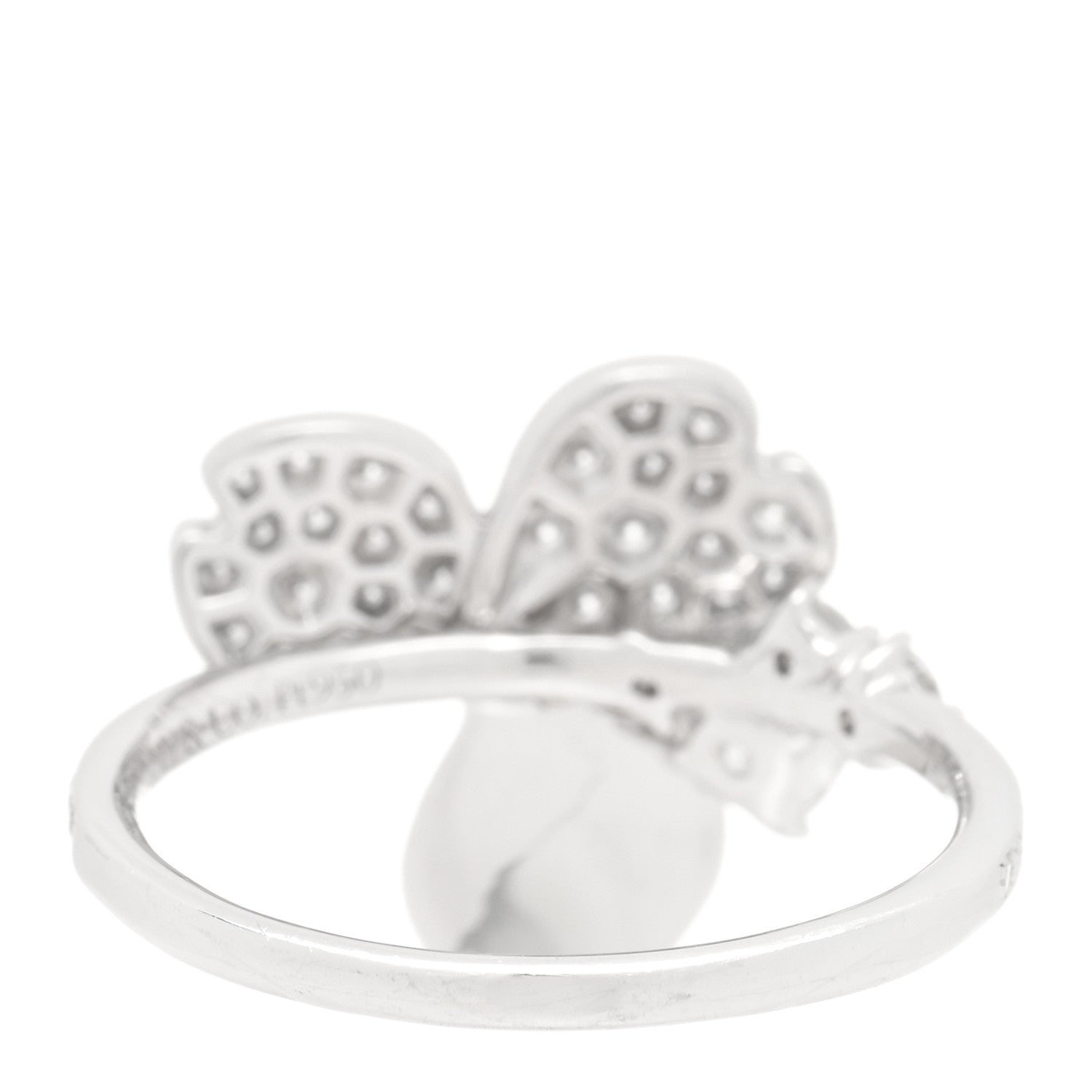 Tiffany Platinum Diamond Paper Flowers Mixed Cluster Ring 52 6 3 of 5