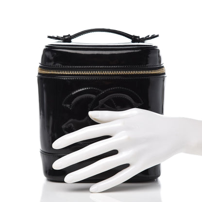Chanel Patent Vanity Cosmetic Case Black 2 of 11