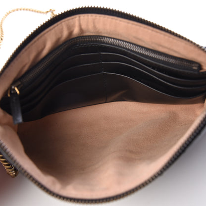 Gucci Calfskin Matelasse Mini GG Marmont Chain Bag Black 5 of 11