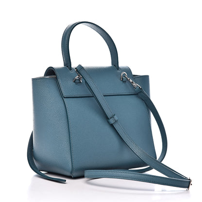 Celine Grained Calfskin Nano Belt Bag Slate Blue 3 of 9