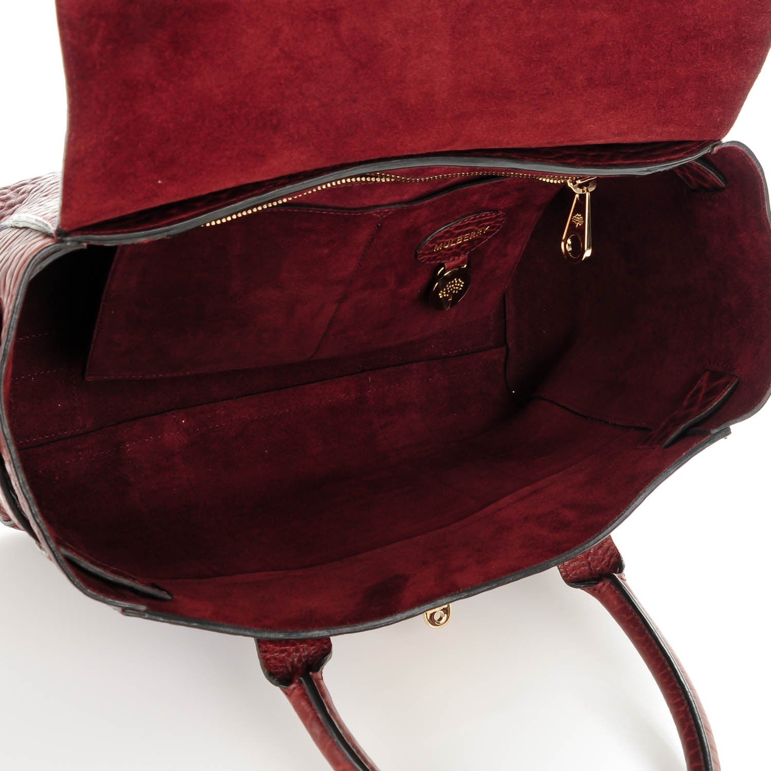 Mulberry Shrunken Calfskin Small Bayswater Oxblood 5 of 7