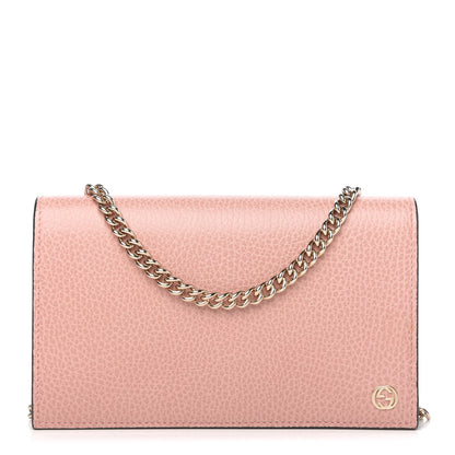 Gucci Dollar Calfskin Medium Betty Chain Wallet Soft Pink 1 of 9