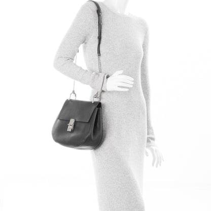 Chloe Grained Lambskin Medium Drew Shoulder Bag Black 2 of 7