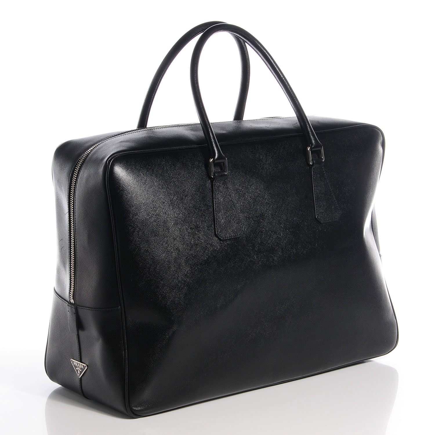 Prada Saffiano Travel Bag Nero Black 3 of 10