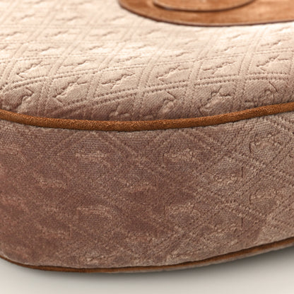 Saint Laurent Velvet Suede Le Monogramme Coeur Crossbody Brown 9 of 10