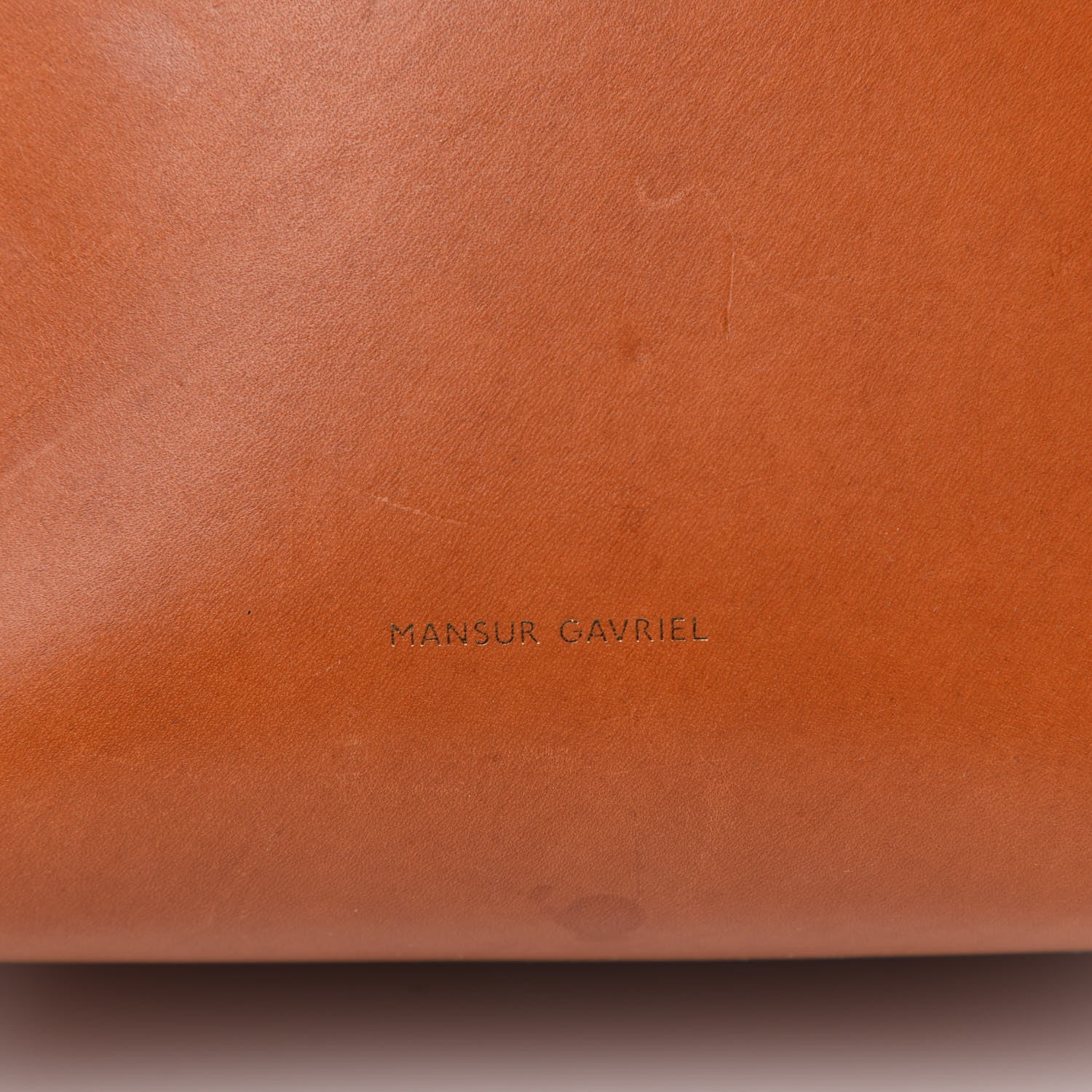 Mansur Gavriel Vegetable Tanned Calfskin Mini Bucket Bag Cammello Dolly 9 of 11