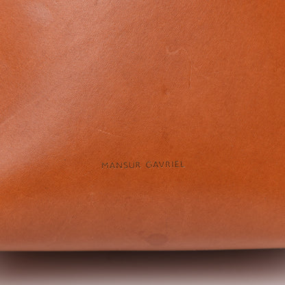 Mansur Gavriel Vegetable Tanned Calfskin Mini Bucket Bag Cammello Dolly 9 of 11