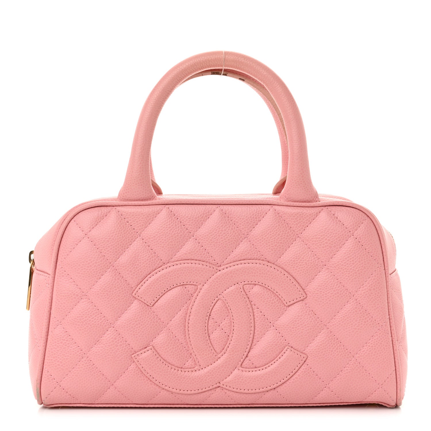 Chanel Caviar Quilted Small Bowler Pink 1 of 16