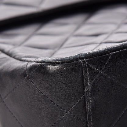 Chanel Lambskin Quilted XL Jumbo Single Flap Black 10 of 18