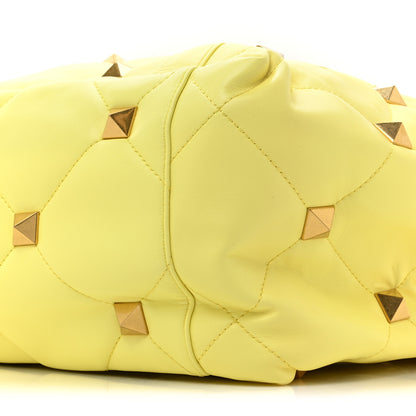 Valentino Garavani Nappa Medium Roman Stud Tote Lime Sorbet 7 of 8