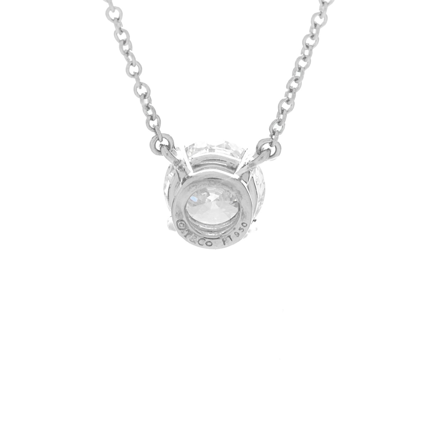 Platinum Diamond 1.22ct Solitaire Pendant Necklace